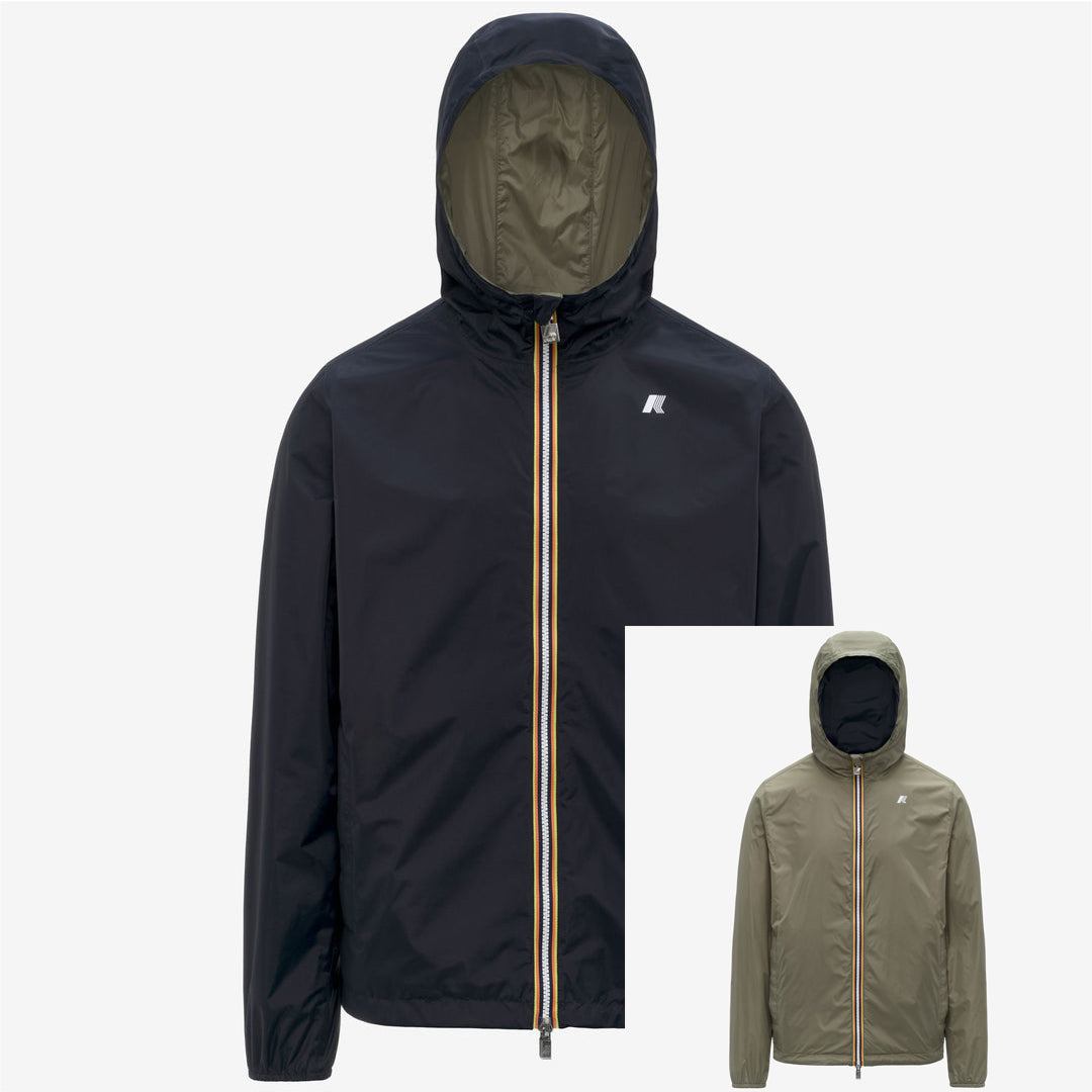 K-WAY Giubbotto JAKE PLUS.2 DOUBLE reversibile impermeabile