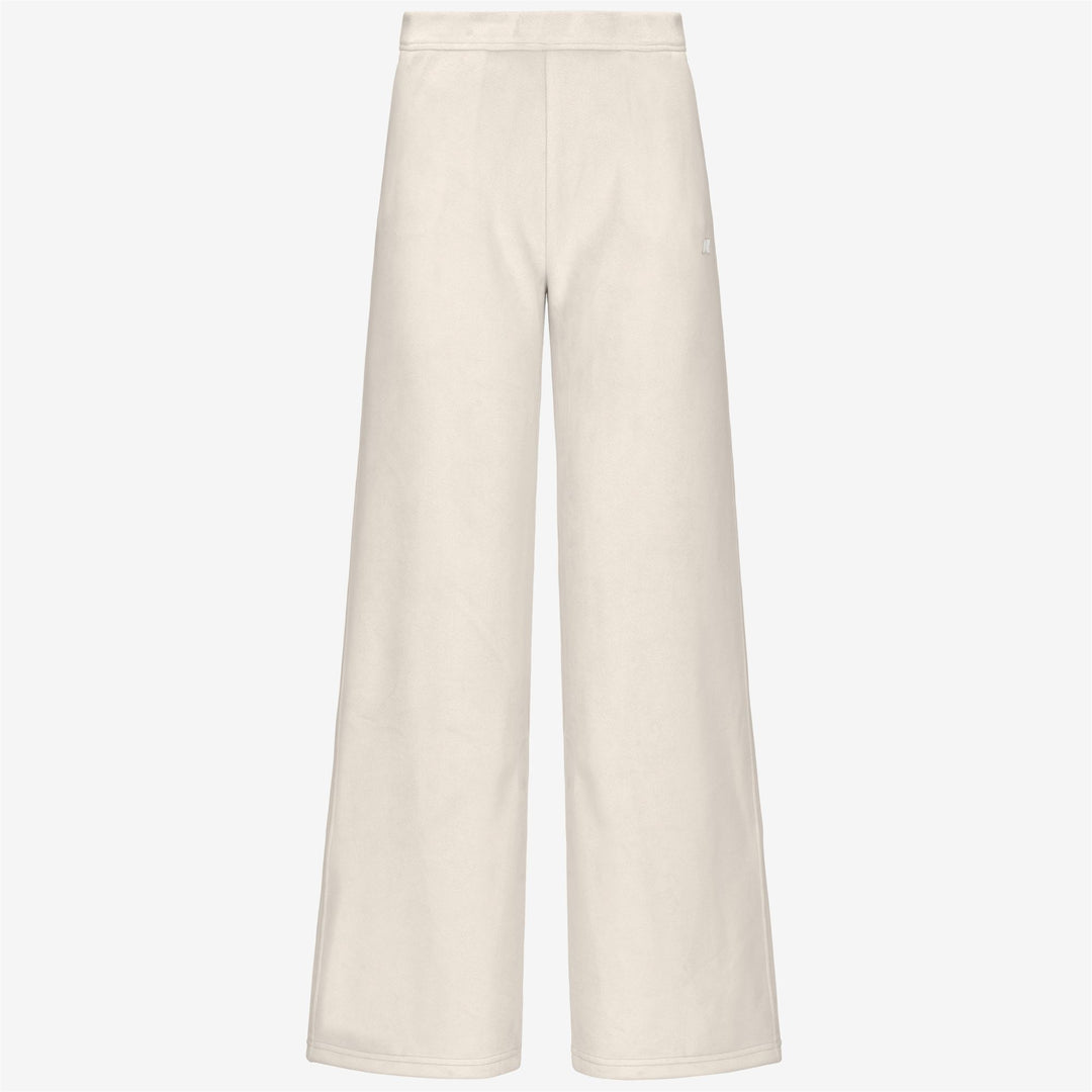 K-WAY Pantaloni in felpa velour JENNY VELOUR POLAR bianco