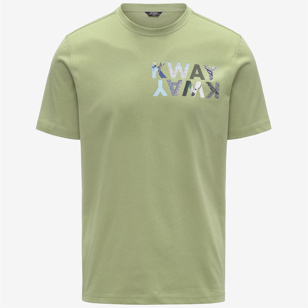K-WAY T-Shirt girocollo uomo stampa ODOM JERSEY KWAY LETTERING