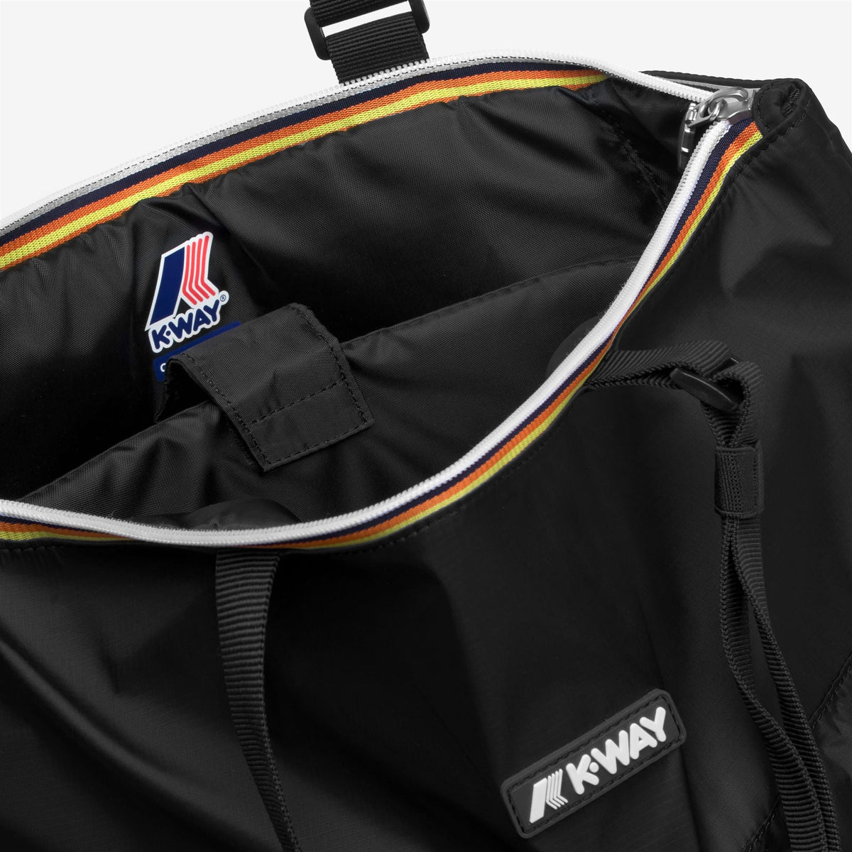 K-WAY Borsa shopping  in nylon ripstop con spallacci tipo zaino NOAM