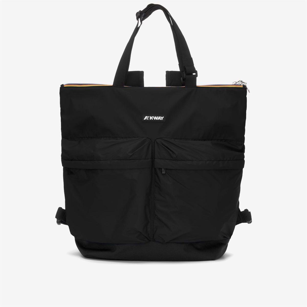 K-WAY Borsa shopping  in nylon ripstop con spallacci tipo zaino NOAM