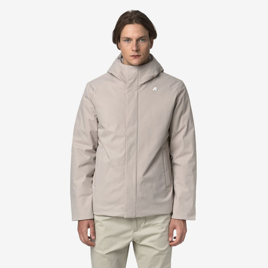 K-WAY Giubbotto interno in marmotta con cappuccio JACKO TWILL MARMOTTA