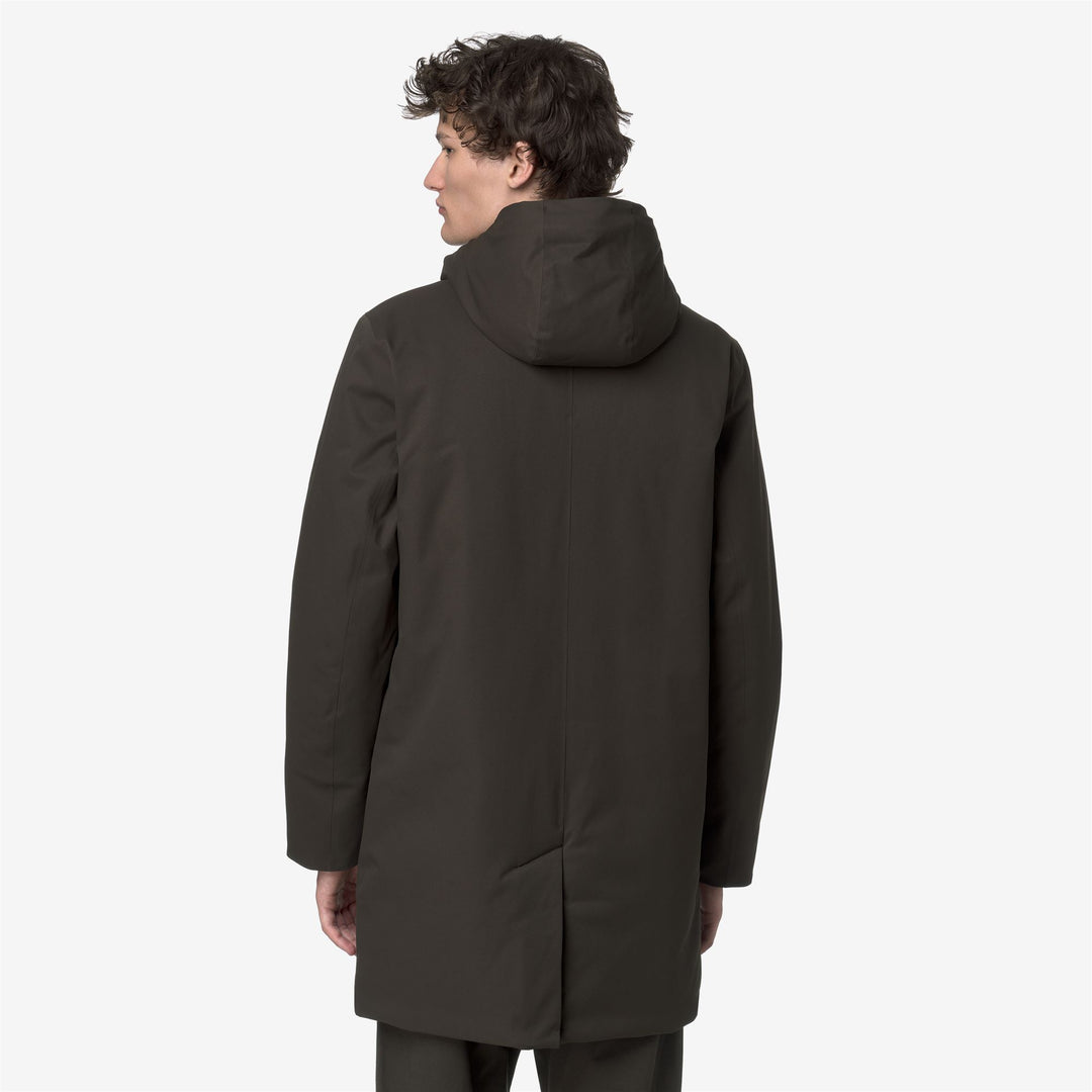K-WAY Giubbotto parka uomo interno in marmotta JARNO TWILL MARMOTTA