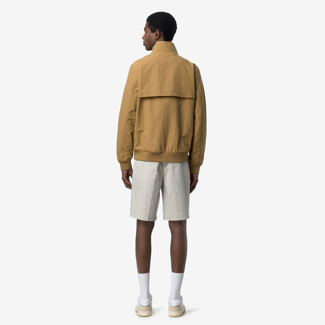 K-WAY Giubbotto senza cappuccio reversibile impermeabile ARSENE COTTON DOUBLE