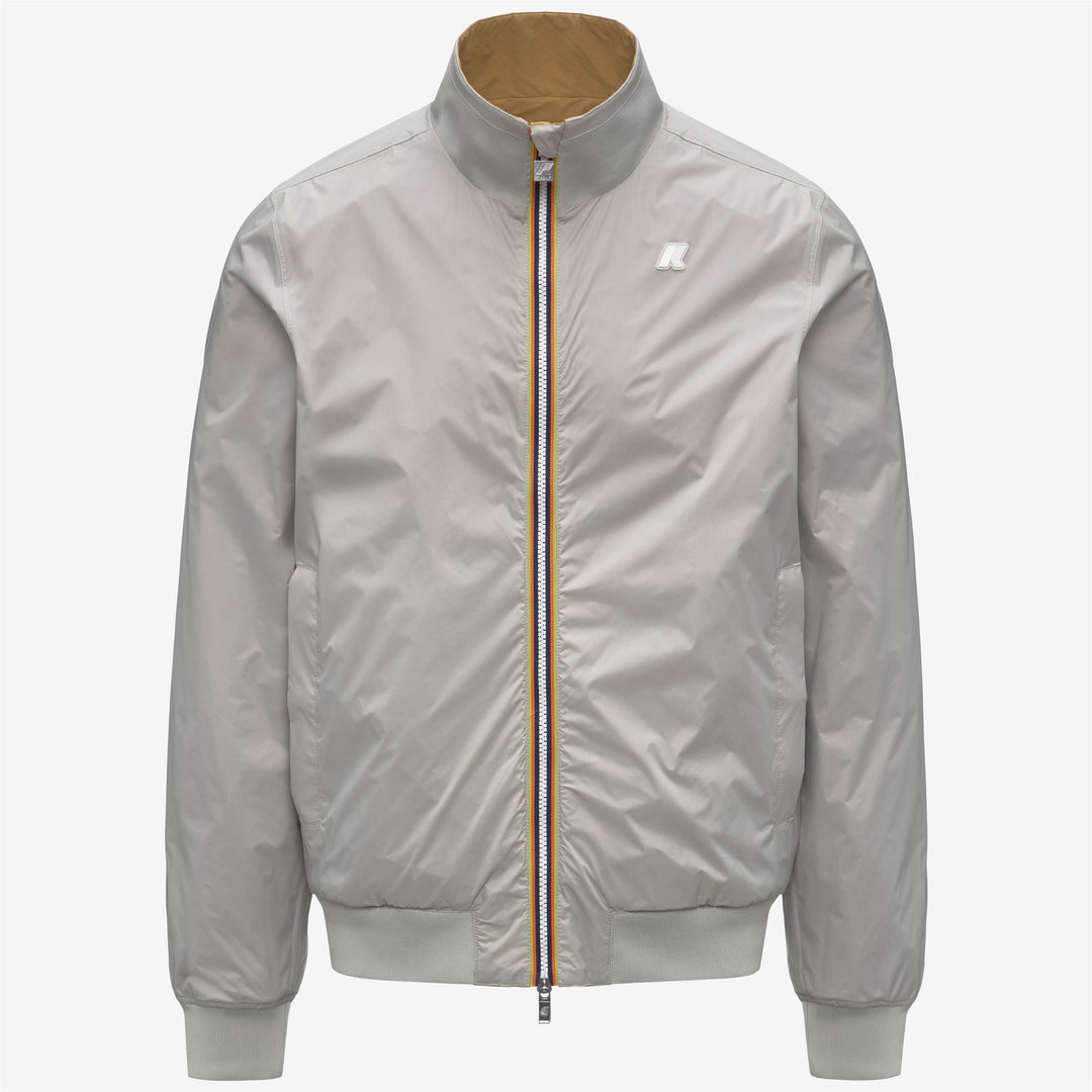 K-WAY Giubbotto senza cappuccio reversibile impermeabile ARSENE COTTON DOUBLE