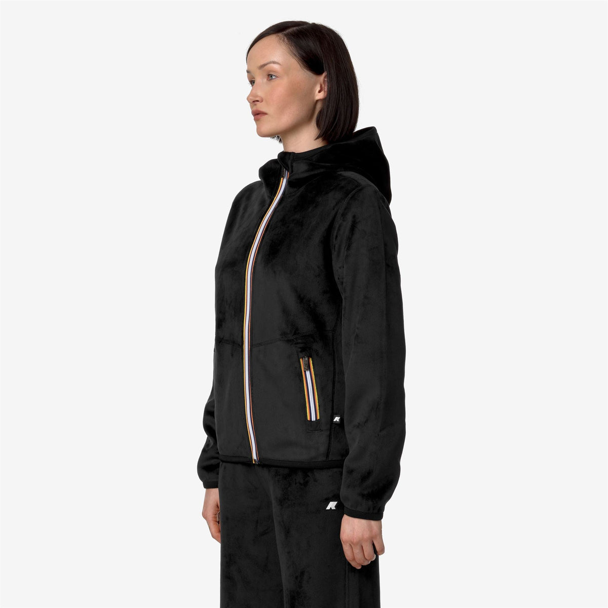 K-WAY Felpa reversibile in pile LILY VELOUR POLAR DOUBLE