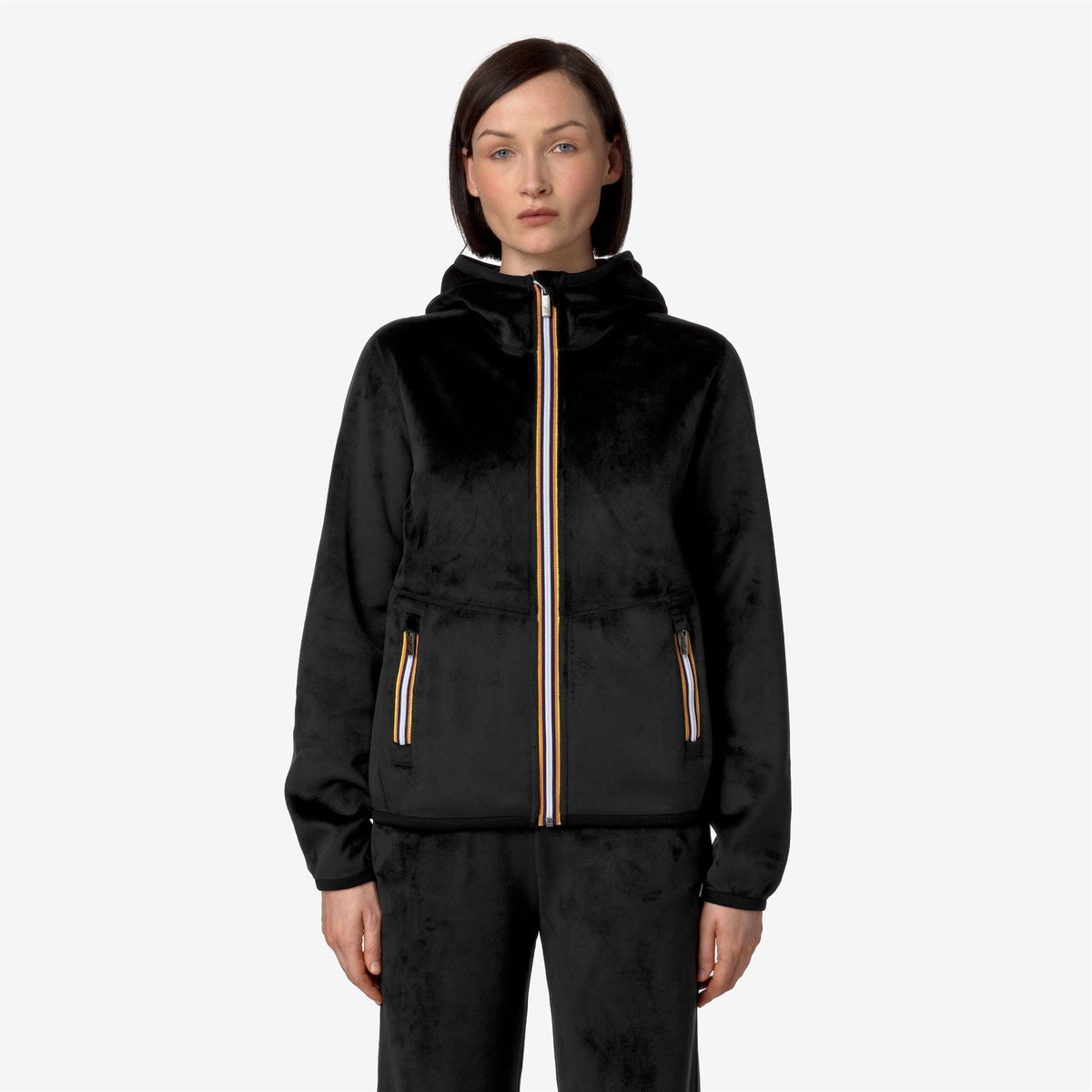K-WAY Felpa reversibile in pile LILY VELOUR POLAR DOUBLE