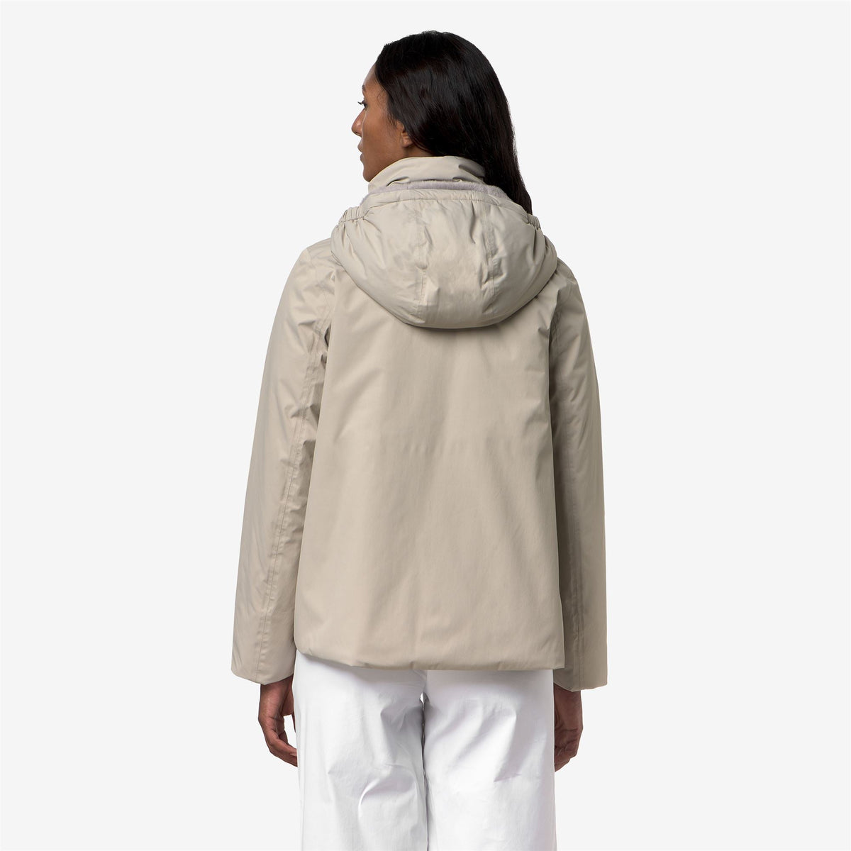 K-WAY Giubbotto donna con interno in marmotta MARLETTE TWILL SOFT BEAVER