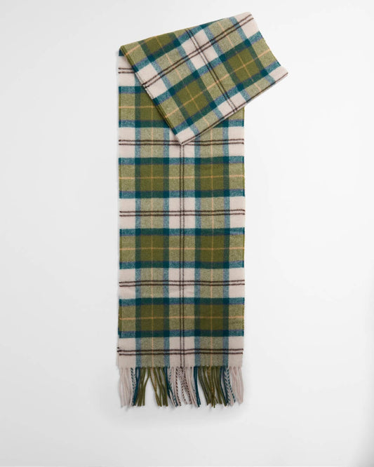 BARBOUR Sciarpa 100%lana TARTAN LAMBSWOOL SCARF