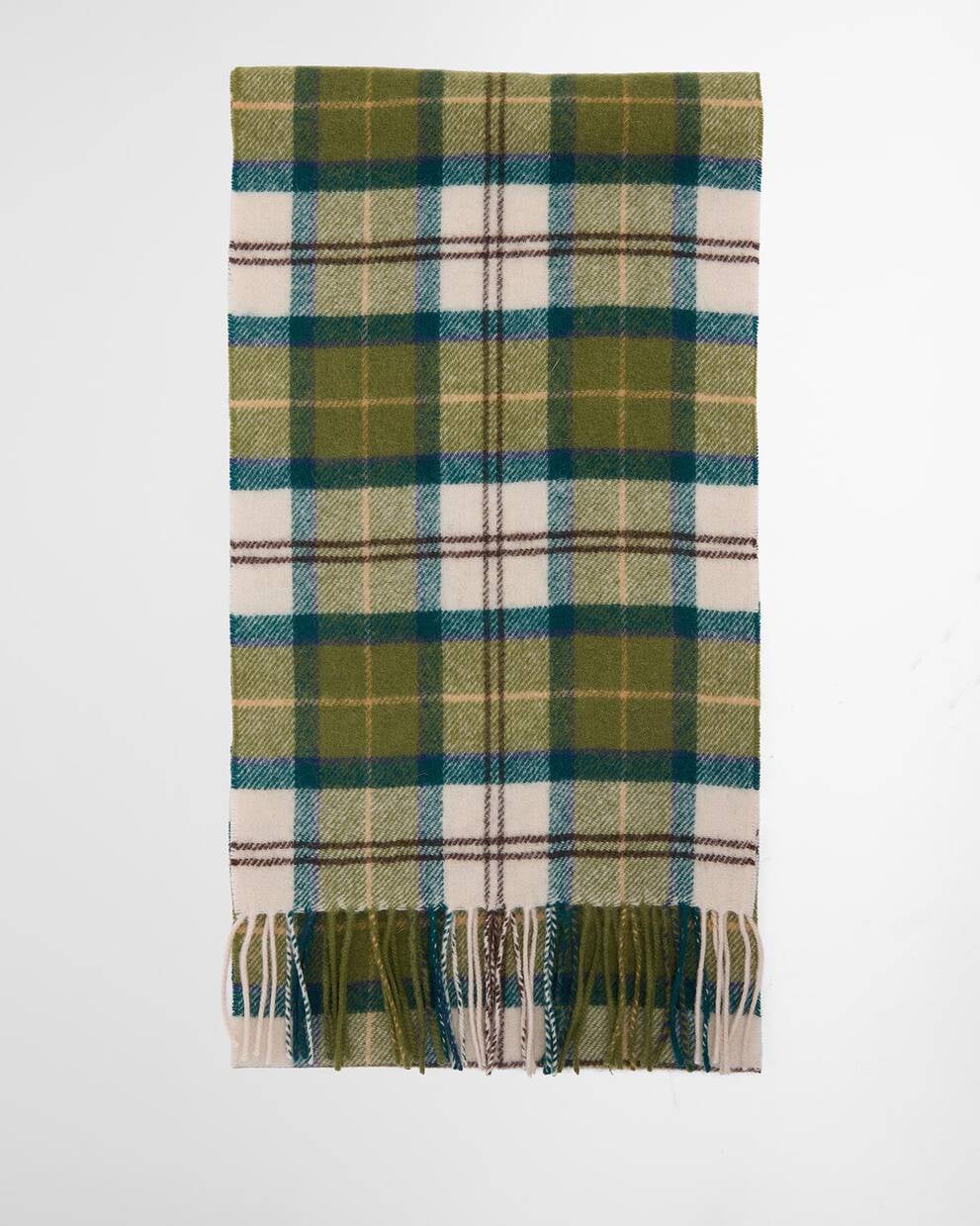 BARBOUR Sciarpa 100%lana TARTAN LAMBSWOOL SCARF