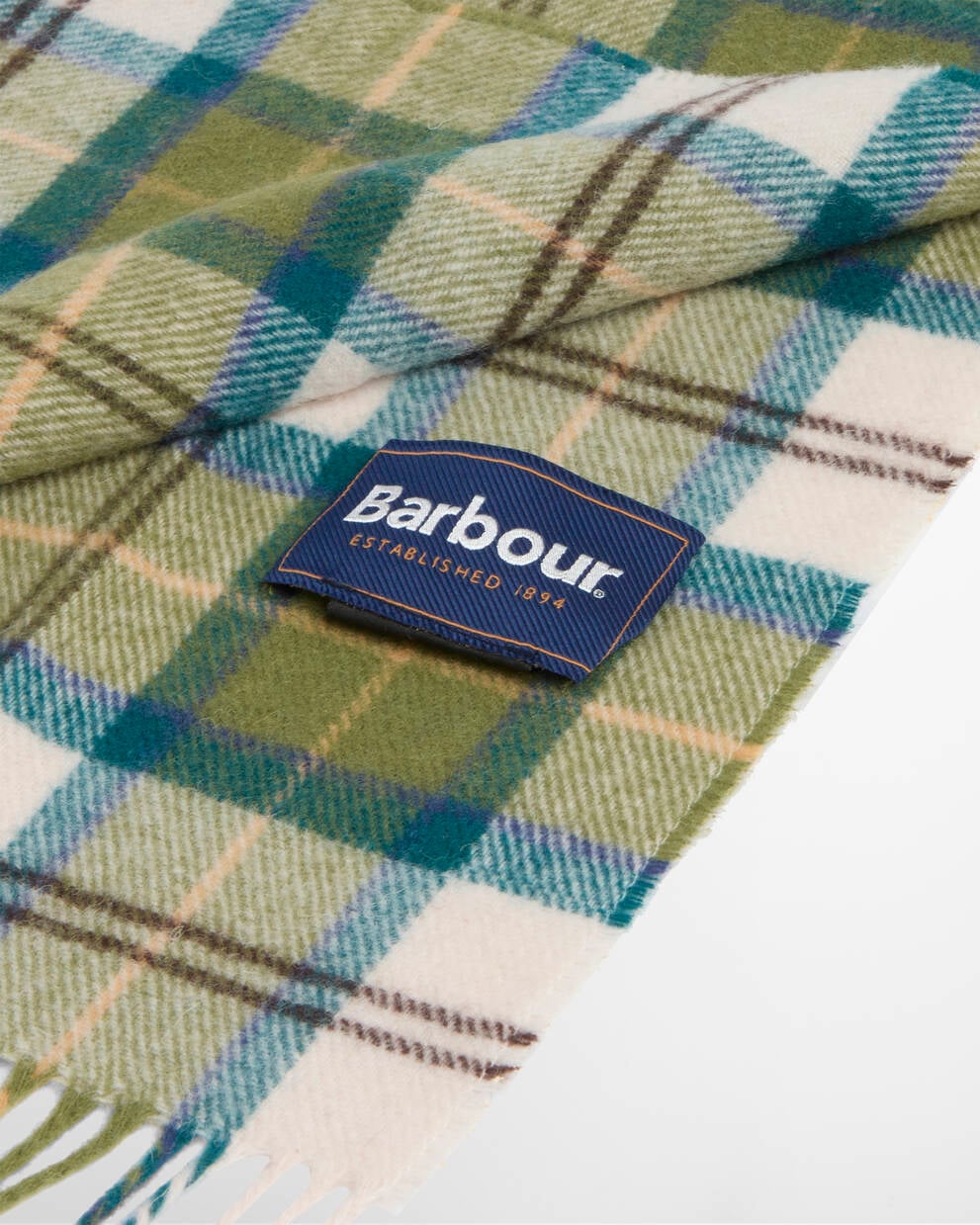 BARBOUR Sciarpa 100%lana TARTAN LAMBSWOOL SCARF
