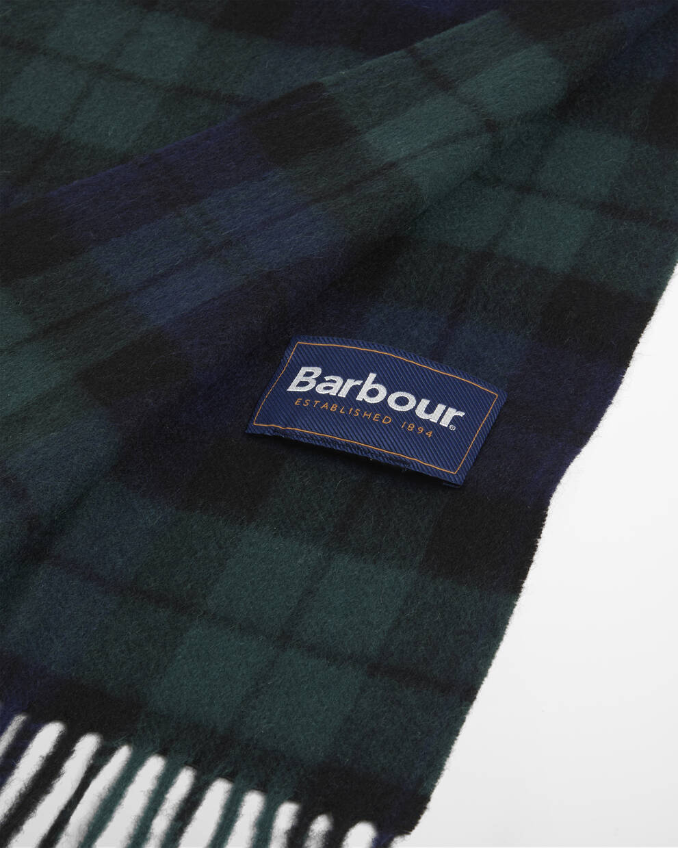 BARBOUR Sciarpa misto cashmere NEW CHECK TARTAN