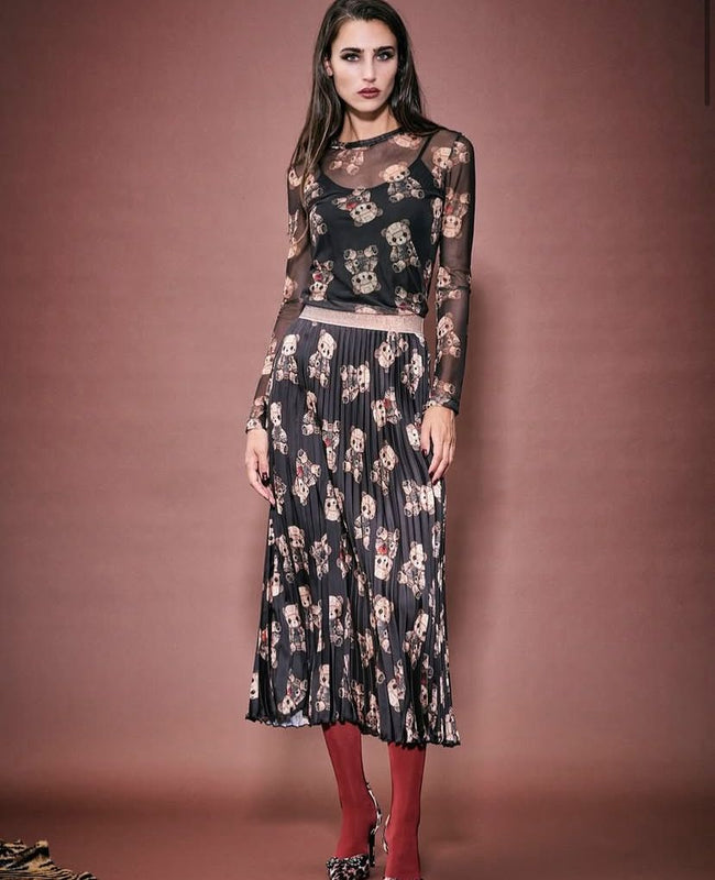 IL THE DELLE 5 T-shirt in tulle elasticizzato