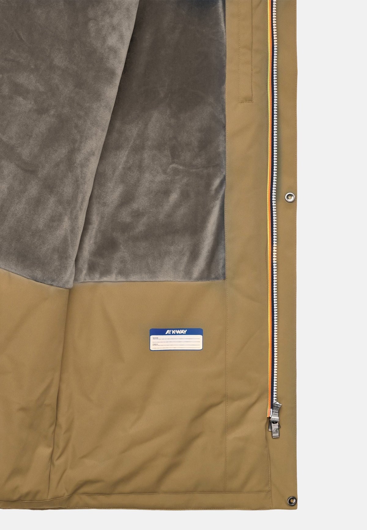 K-WAY Giubbotto mezza lunghezza JARNO TWILL MARMOTTA