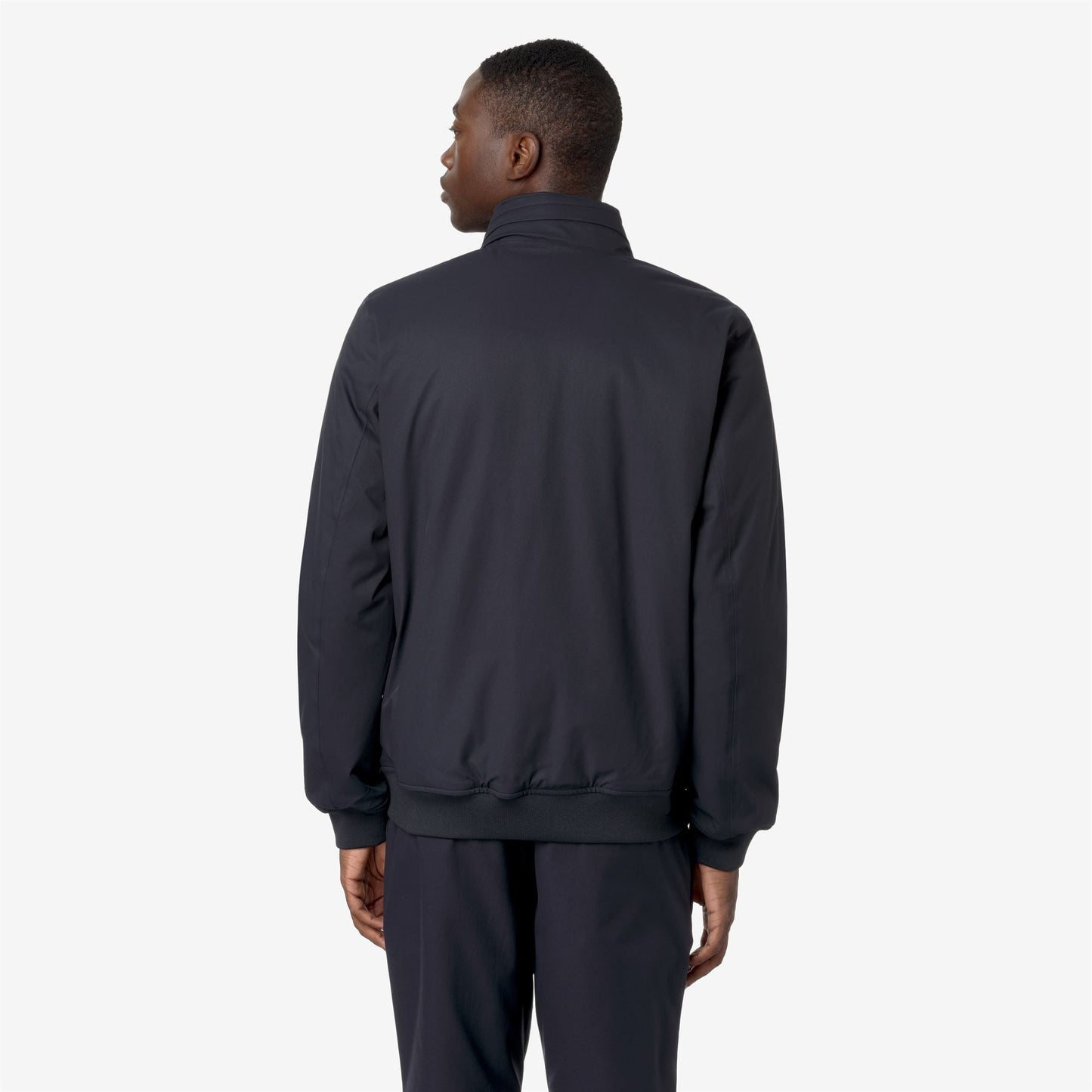 K-WAY Giubbotto uomo bomber interno in marmotta blu AMAURY TWILL MARMOTTA