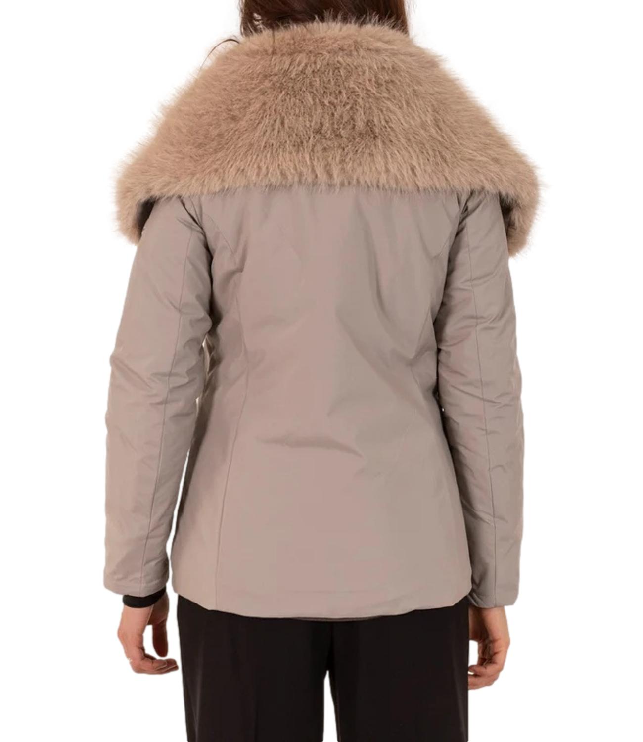 PEOPLE OF SHIUBUYA Giubbotto donna in primaloft e pelliccia vera