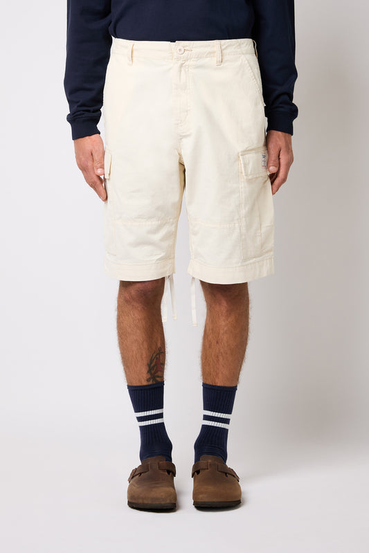 ROY ROGER'S Bermuda cargo panna al ginocchio