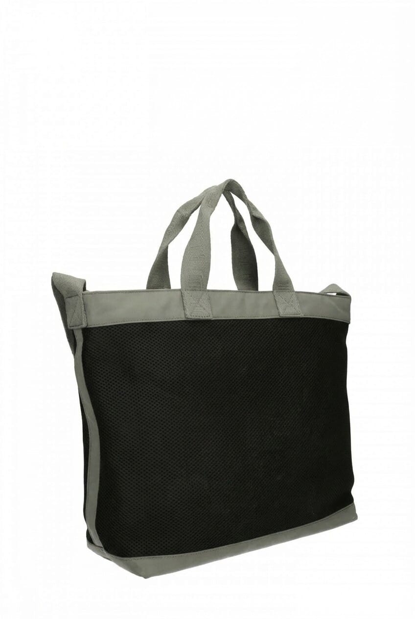 LIU JO Borsa tote in mesh con maxi logo frontale