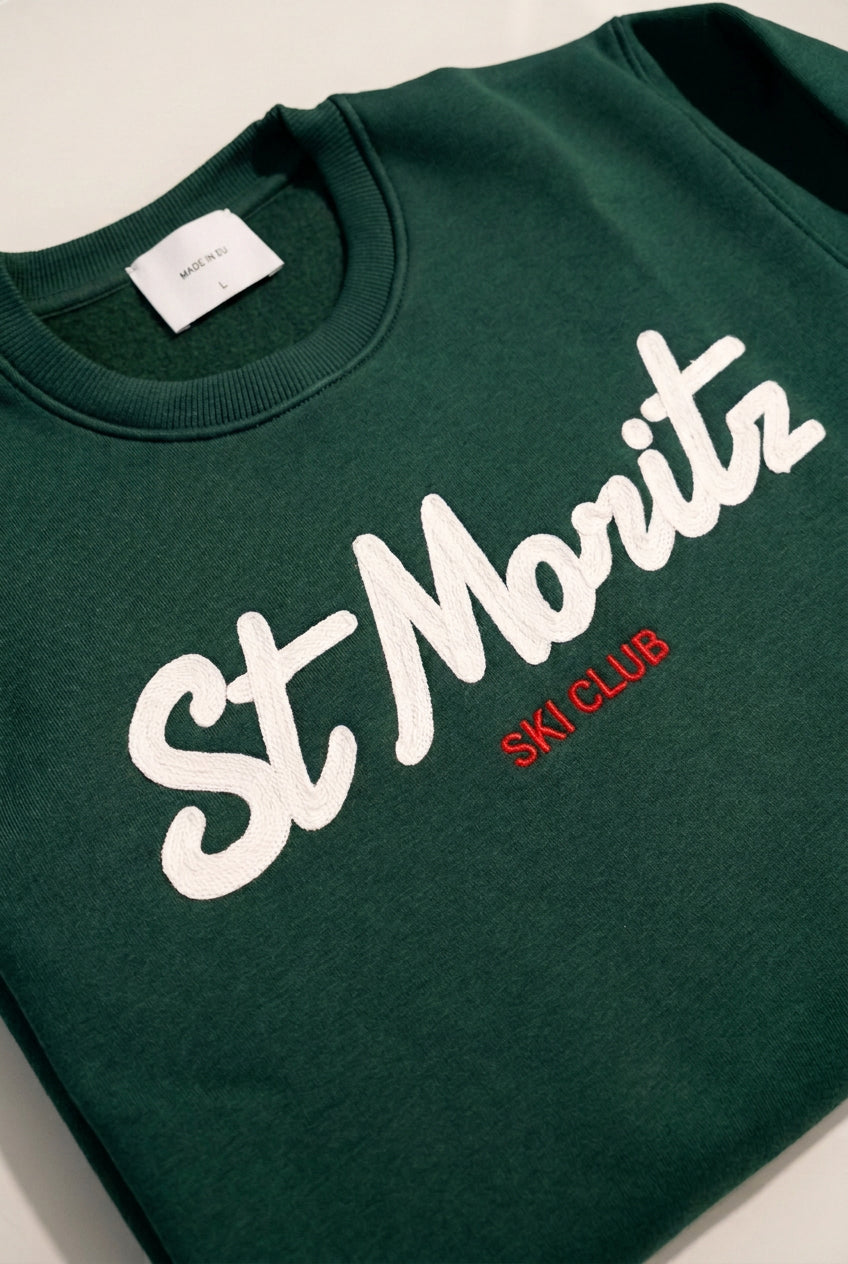 SUPERCULTURE Felpa uomo girocollo ST MORITZ SKI CLUB