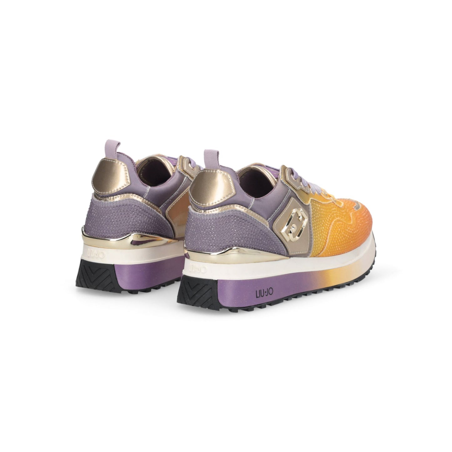 LIU JO Scarpe da donna sfumate con strass in satin MAXI WONDER