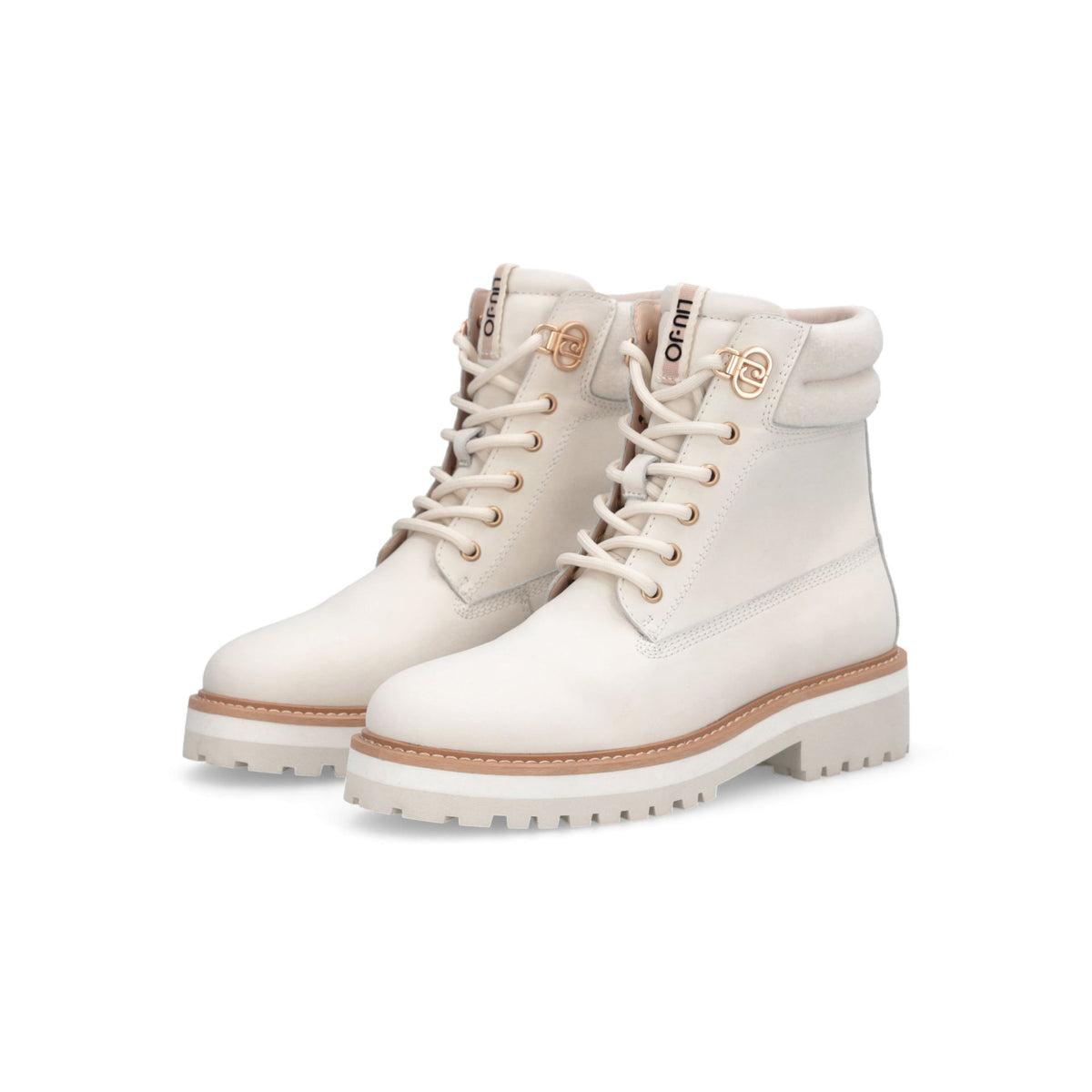 LIU JO Stivale Anfibio TAMMY 01 ANKLE BOOT NUBUCK MILK