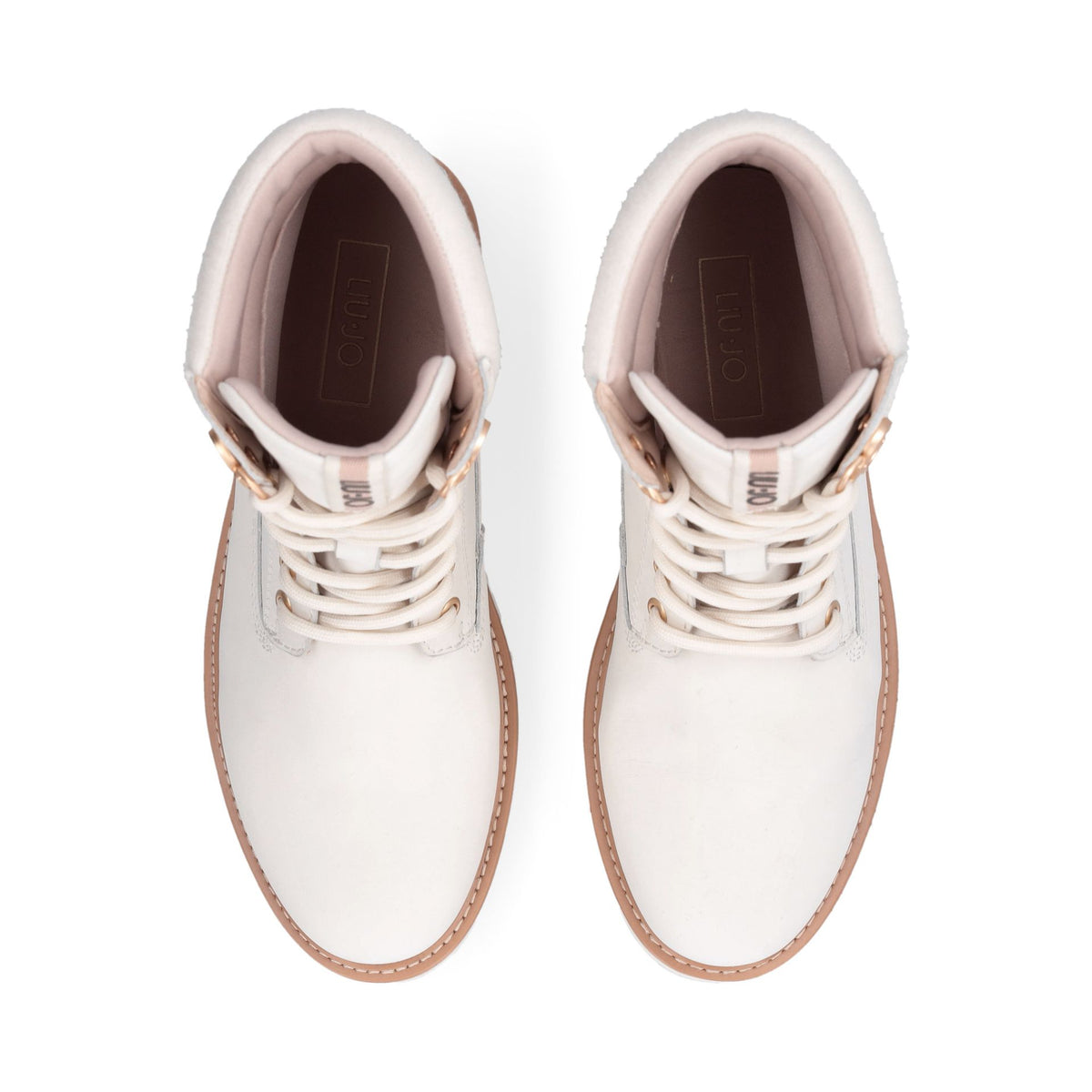 LIU JO Stivale Anfibio TAMMY 01 ANKLE BOOT NUBUCK MILK