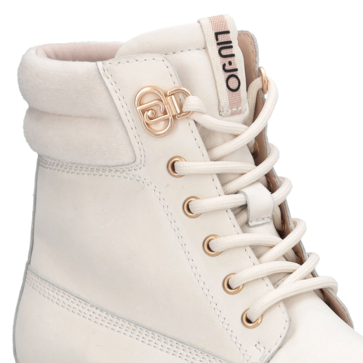 LIU JO Stivale Anfibio TAMMY 01 ANKLE BOOT NUBUCK MILK