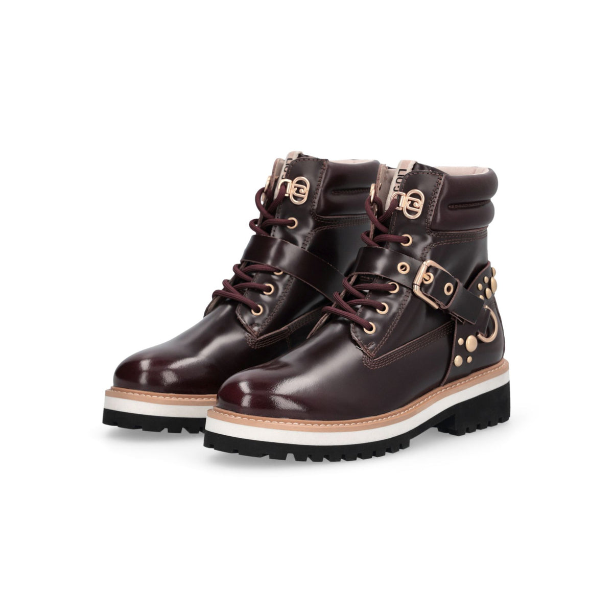 LIU JO Stivale Anfibio TAMMY 02 ANKLE BOOT BOX LEATHER AMARONE