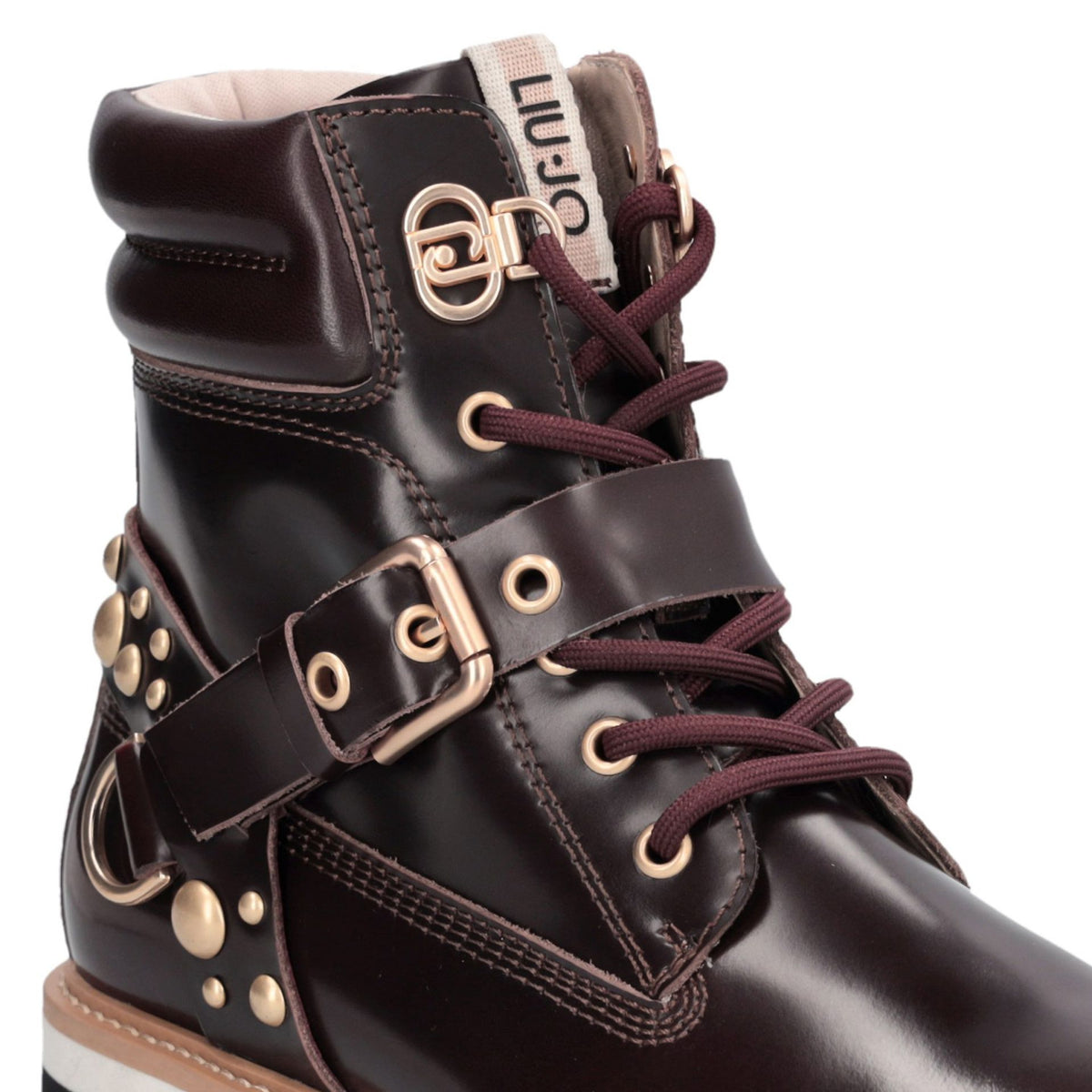 LIU JO Stivale Anfibio TAMMY 02 ANKLE BOOT BOX LEATHER AMARONE