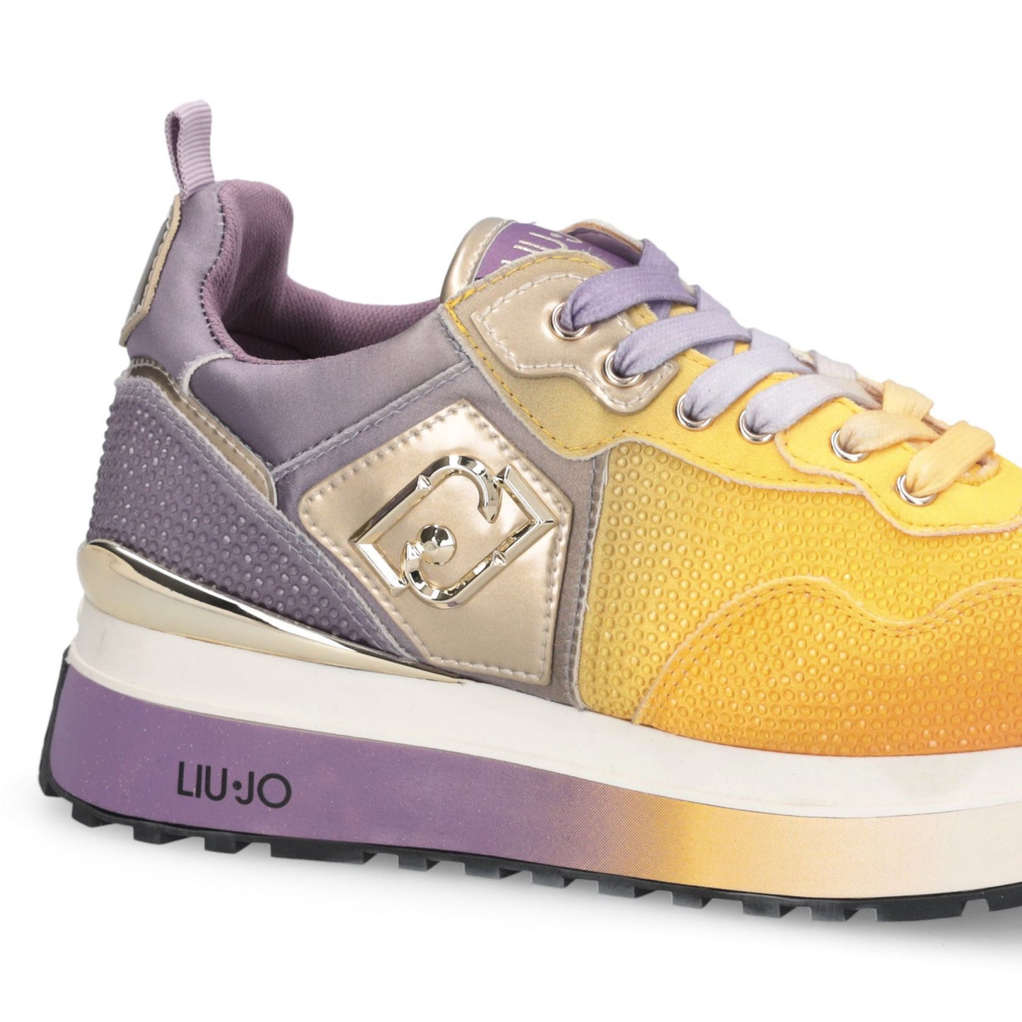 LIU JO Scarpe da donna sfumate con strass in satin MAXI WONDER