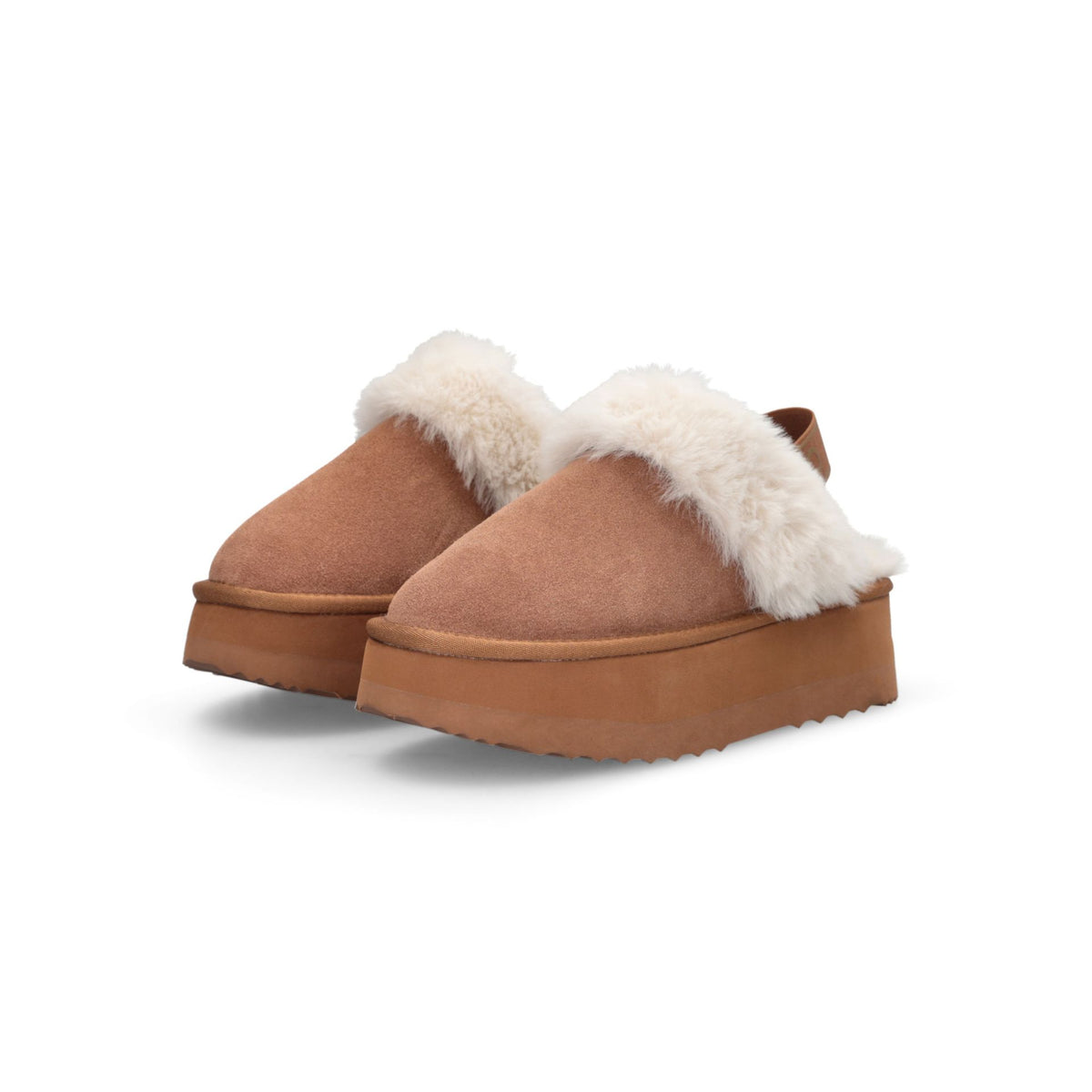 LIU JO Sandalo slipon con pelliccia JANE 10 SABOT COW SUEDE/FUR