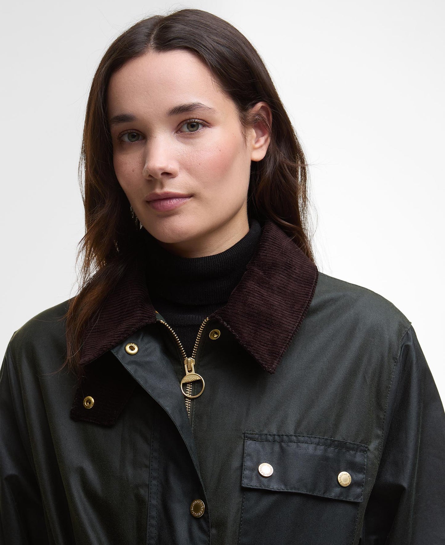 BARBOUR Trench cerato oversize con cinta MILDA WAX JKT