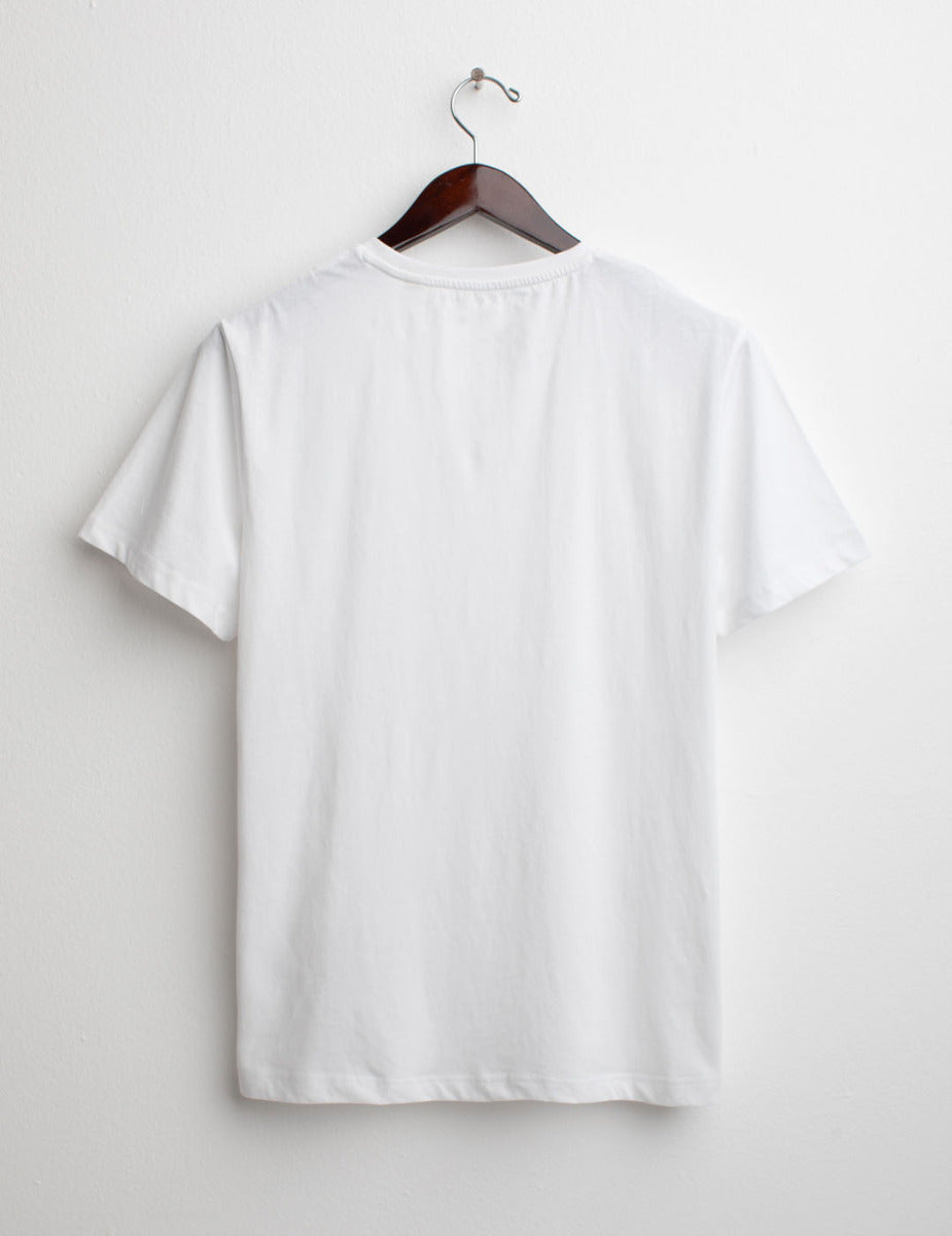 FRED MELLO T-shirt girocollo con logo ricamato in contrasto