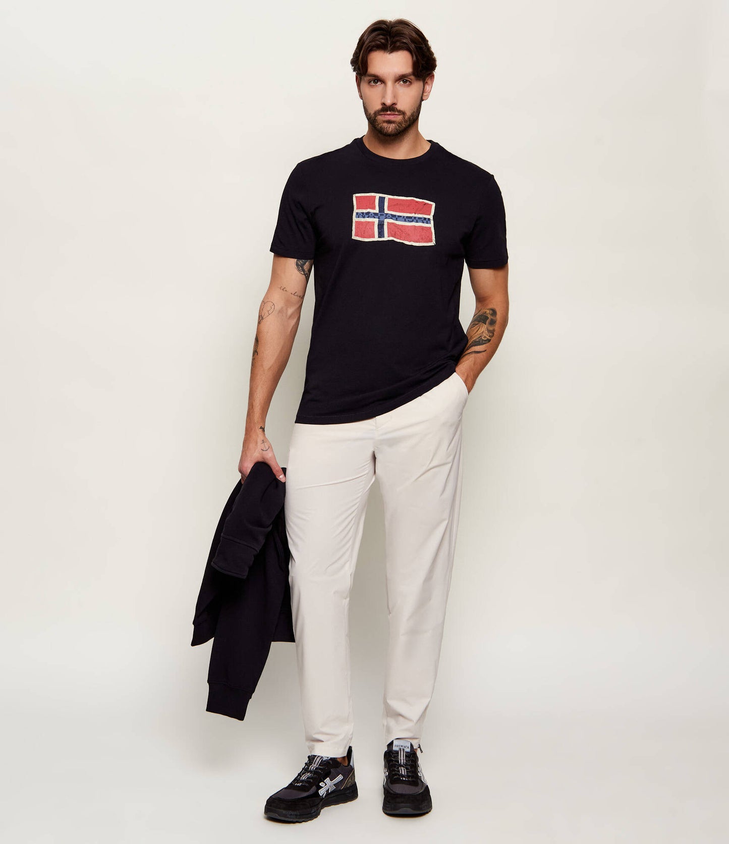 NAPAPIJRI T-shirt girocollo con bandiere S-MASHA SS