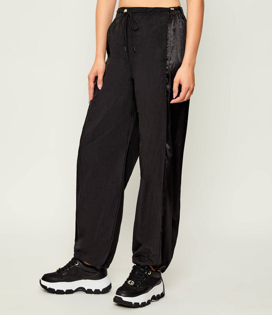 Pantaloni LIU-JO con profili in raso