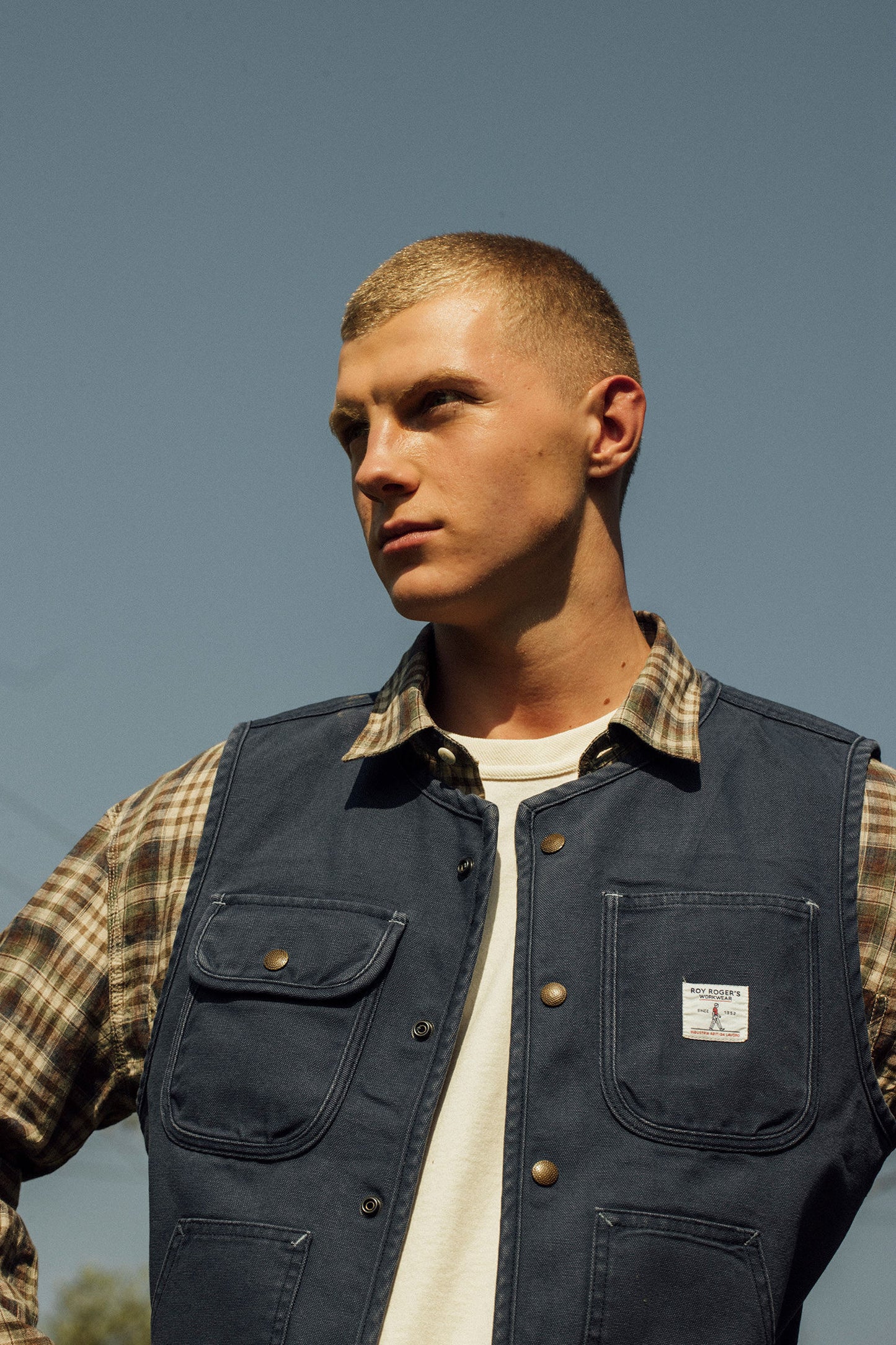 ROY ROGER'S Giubbotto smanicato gilet in canvas