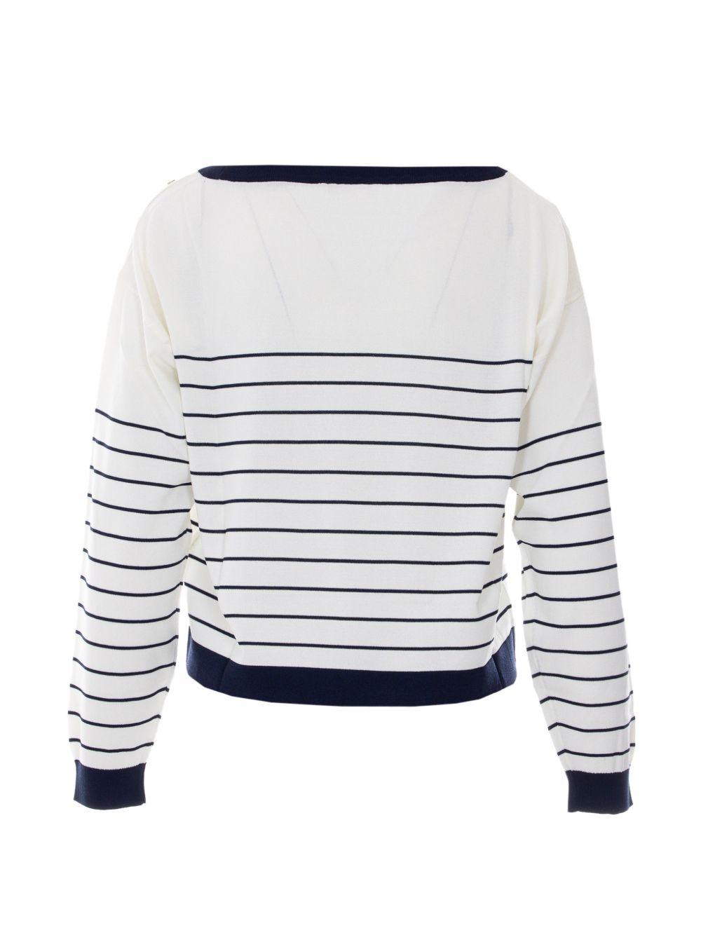 LIU JO Maglia donna scollo a barca a righe