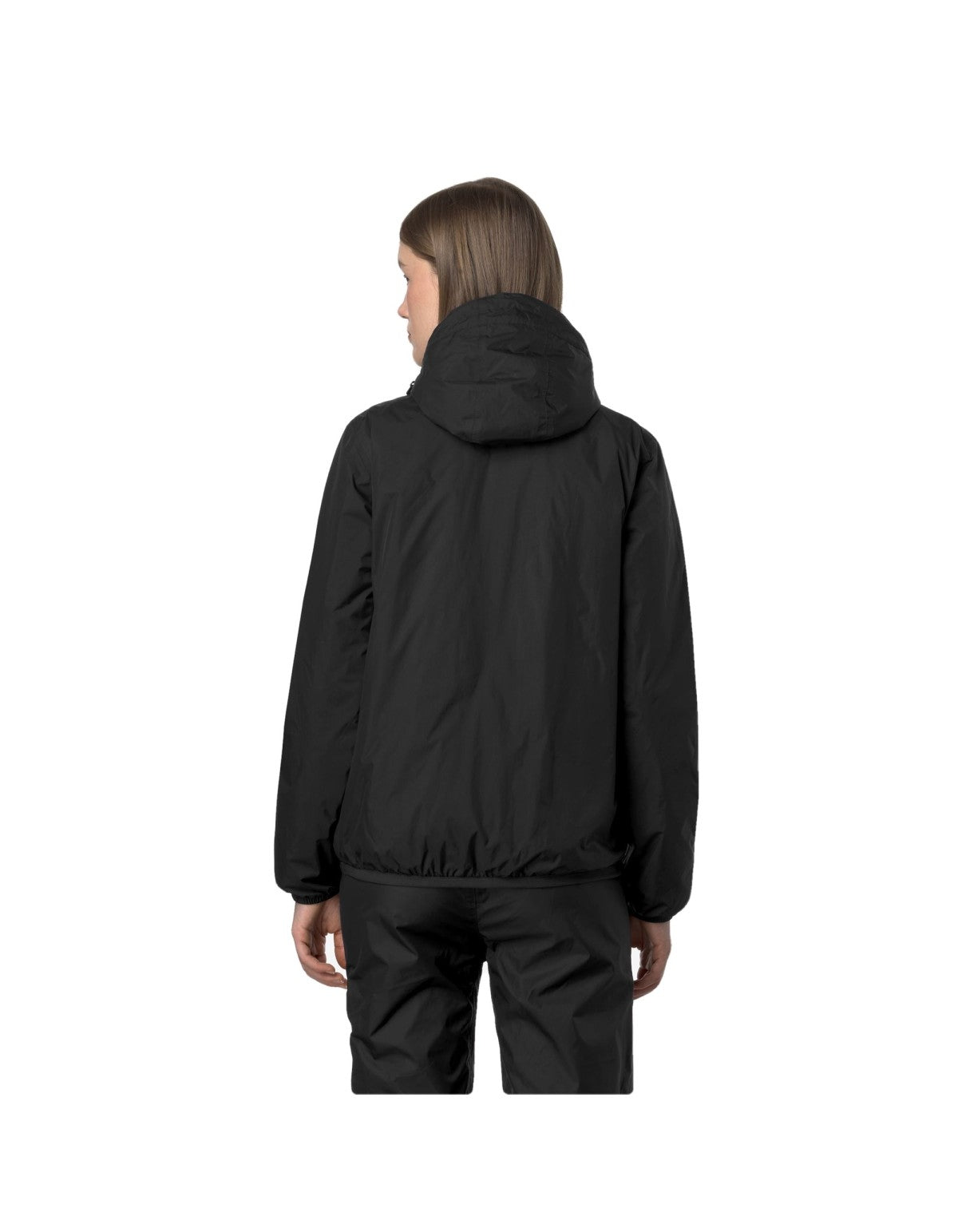 K-WAY Giubbotto unisex corto mezzo peso impermeabile con cappuccio LE VRAI 4.0 CLAUDE WARM