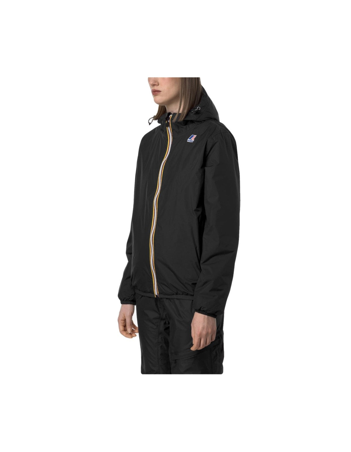 K-WAY Giubbotto unisex corto mezzo peso impermeabile con cappuccio LE VRAI 4.0 CLAUDE WARM