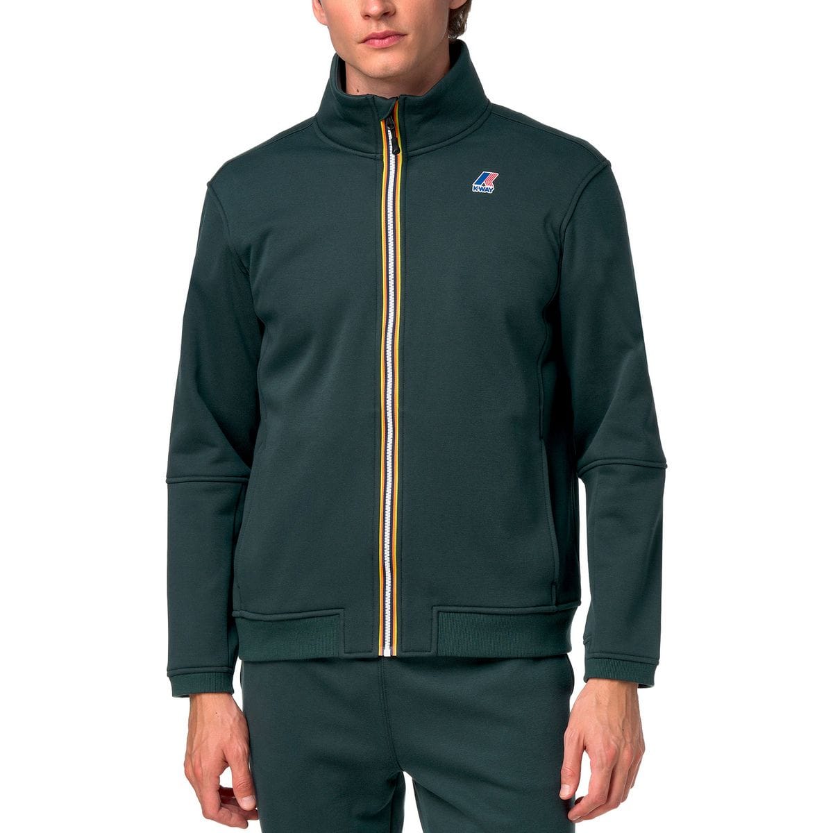 K-WAY Felpa invernale unisex con zip PEPIN BRUSHED PC