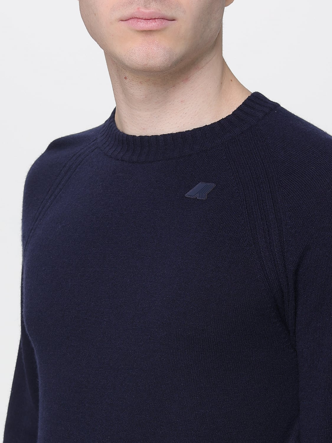 K-WAY Maglia girocollo misto cashmere SEBASS WOOL CASHMERE