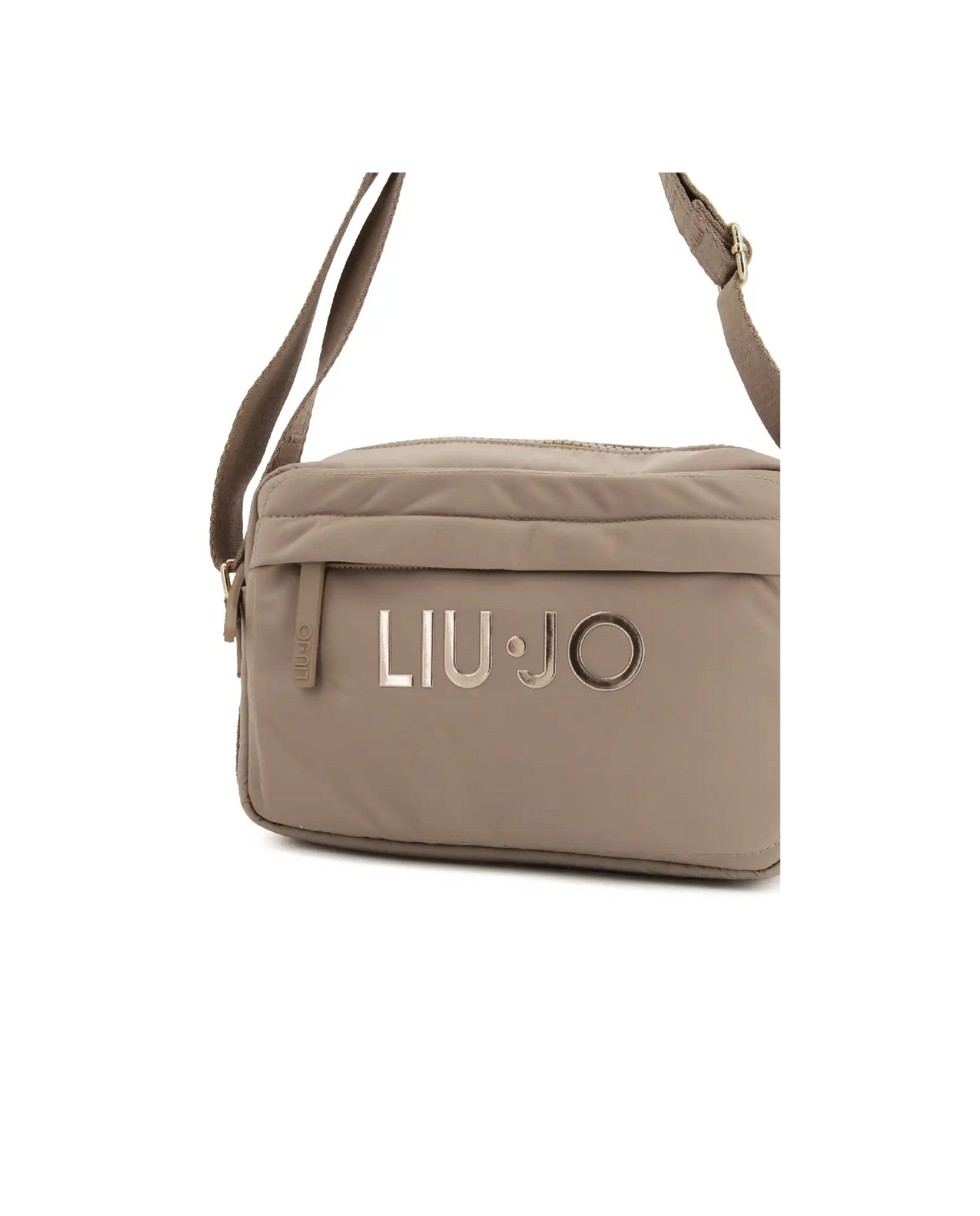 LIU JO Borsa a tracolla in nylon con logo metallico TF5083