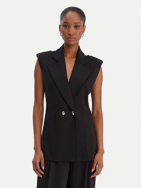 LIU-JO Gilet jersey doppio petto