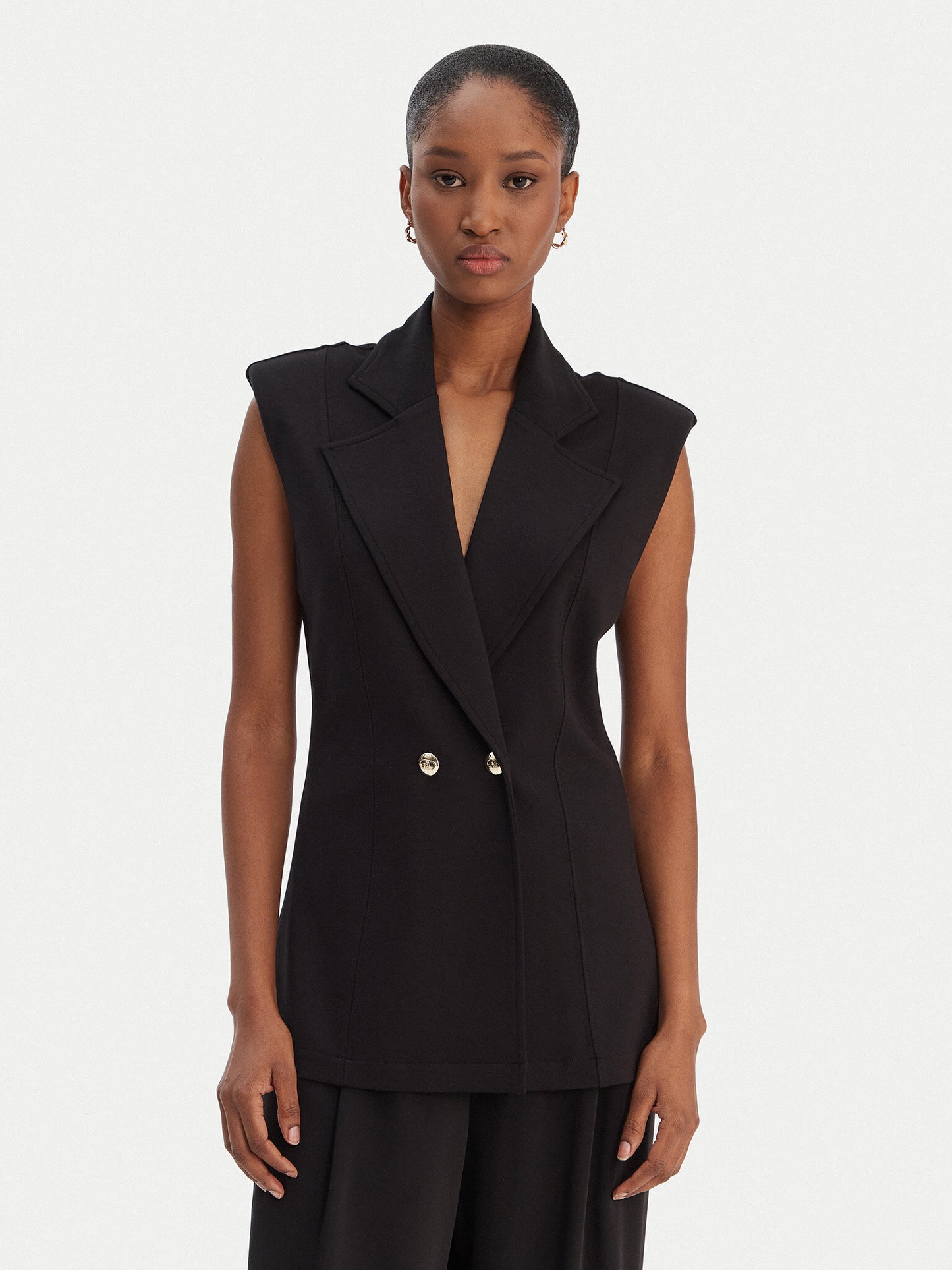 LIU JO Gilet in punto milano doppiopetto