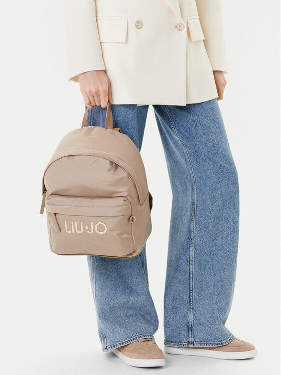LIU JO Zaino in nylon con logo metallico TF5084