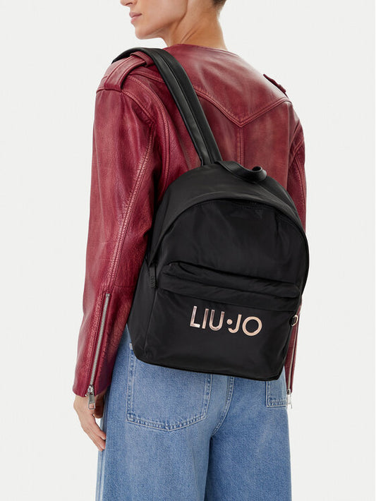 LIU JO Zaino in nylon con logo metallico TF5084
