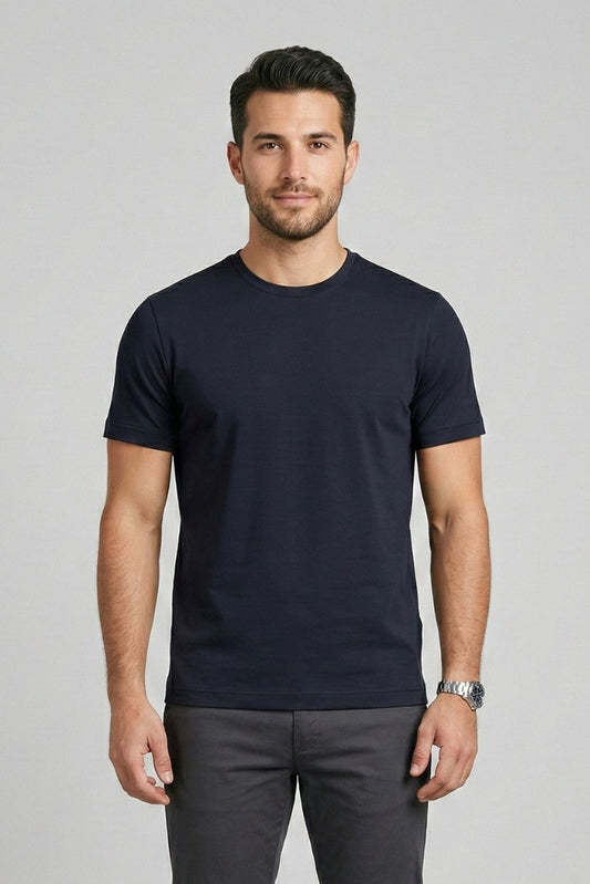 MARKUP T-shirt girocollo uomo basic cotone mercerizzato
