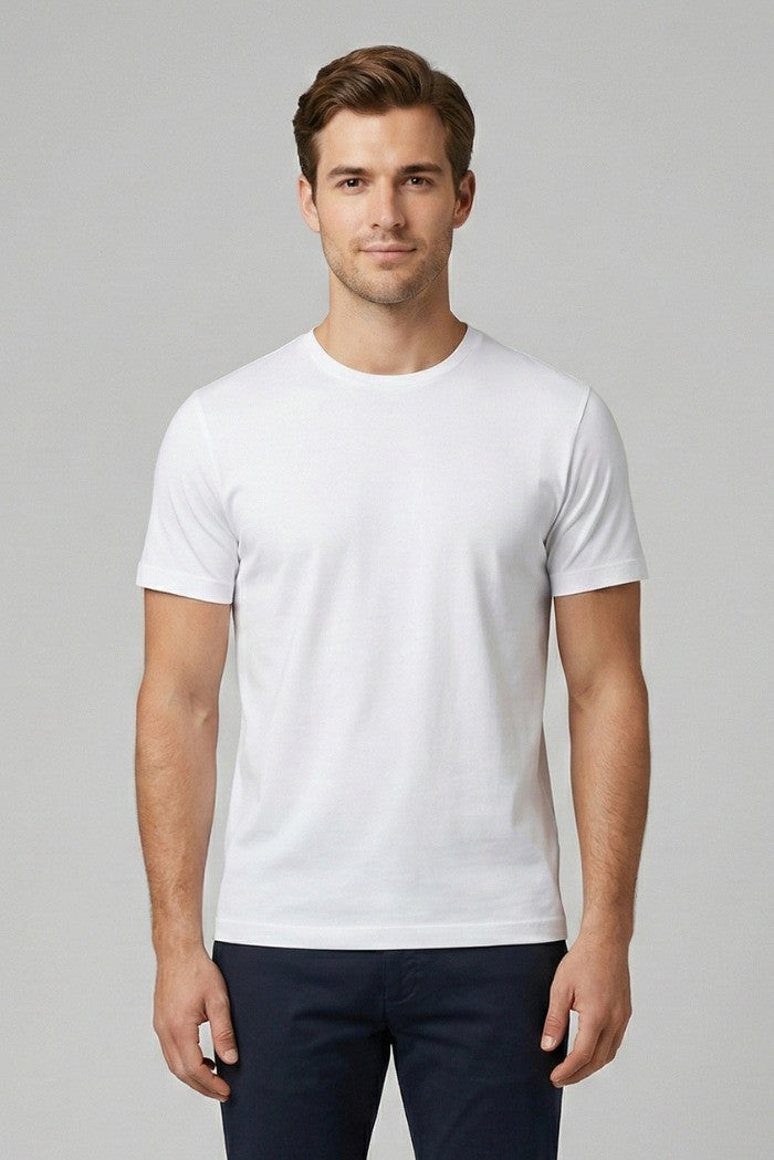 MARKUP T-shirt girocollo uomo basic cotone mercerizzato