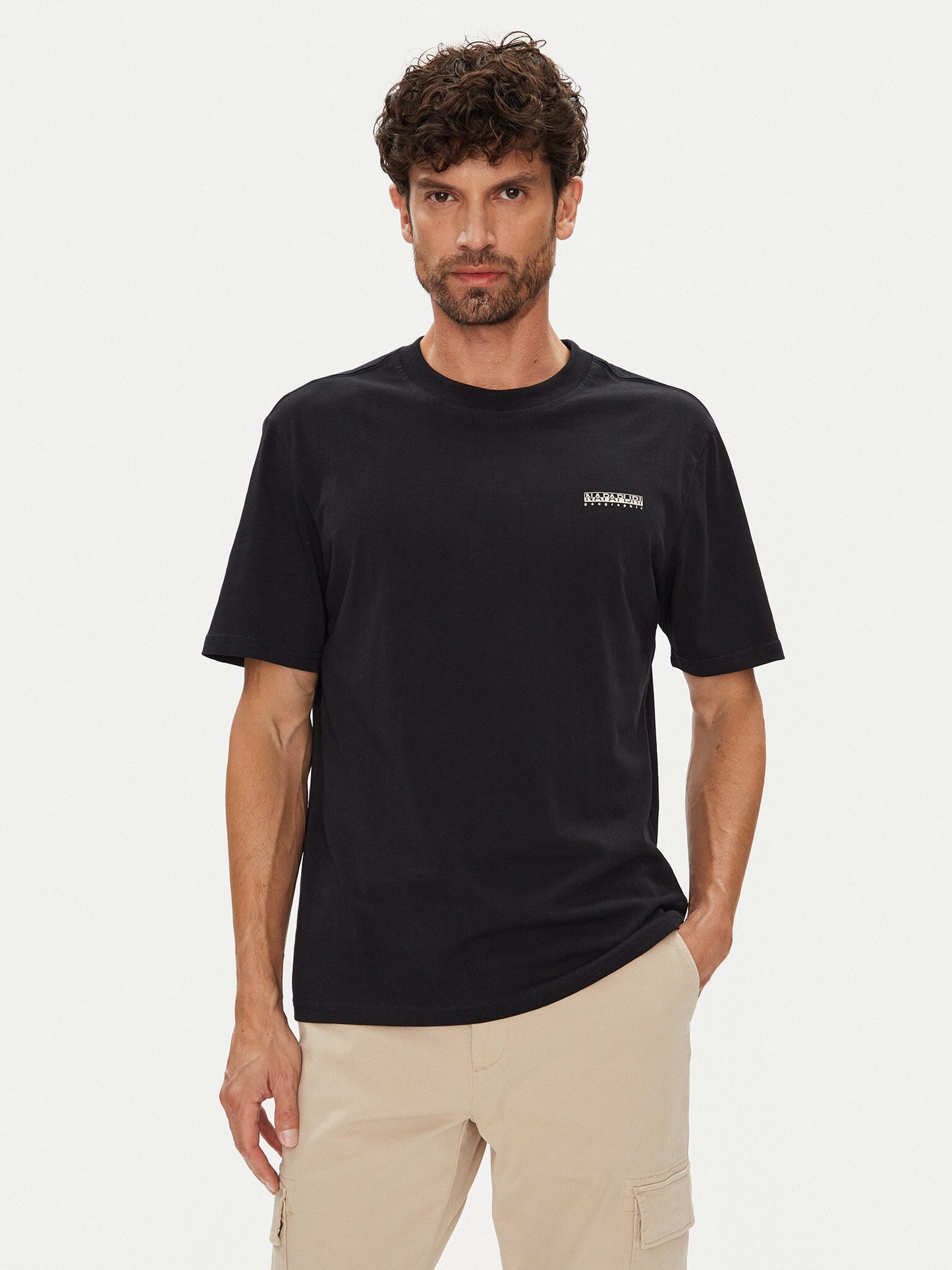 NAPAPIJRI T-Shirt girocollo con logo S-SMALL BOX SS