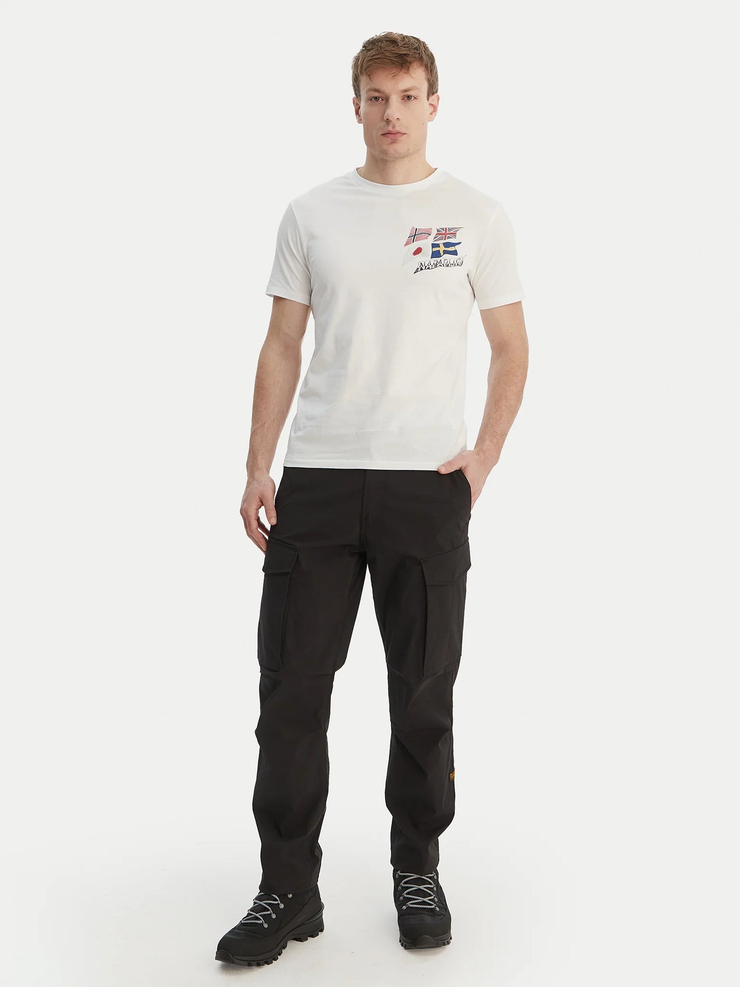 NAPAPIJRI T-shirt girocollo con bandiere S-MASHA SS